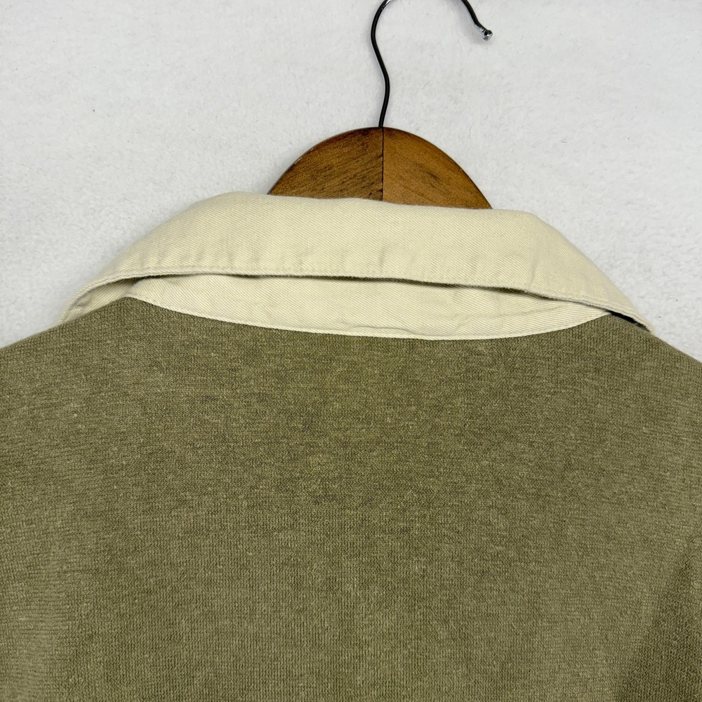 Patagonia Rugby Shirt Mens 2XL Green Long Sleeve Polo Cotton Collar Thick Work - Picture 8 of 10
